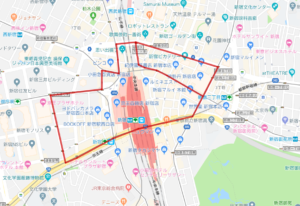 新宿運行ルート例